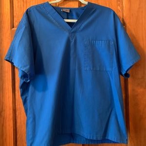 Blue Scrub Top, Cherokee